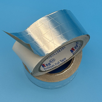 Ruban adhésif FSK pour conduits HVAC, ruban adhésif en aluminium, ruban d'étanchéité en aluminium, ruban acrylique sensible à la pression activé par l'eau, imperméable
