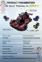 Go Kart de carreras eléctrico de nuevo estilo al por mayor para niños, Go Kart eléctrico de alta velocidad para uso en interiores y exteriores, centros comerciales de plástico