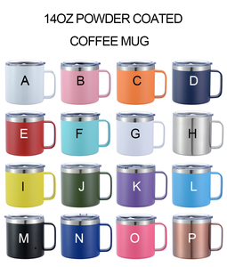Taza Aislada de Acero Inoxidable con Recubrimiento <span class=keywords><strong>en</strong></span> <span class=keywords><strong>Polvo</strong></span> de 14 oz, Personalizada OEM/ODM, con Asa, Admite Grabado Láser, Serigrafía e Impresión UV de Logotipo - Product Image 3