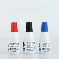 EZBNG encre noire/rouge/bleue de bonne qualité, encre à base d'eau à séchage rapide, tampon d'encre pour tissu métallique en plastique 25ml