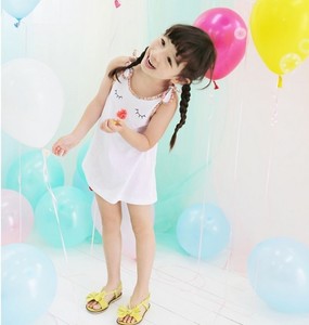 Robe de plage trapèze tendance avec nœud pour enfants, vente en gros, du fabricant chinois - Product Image 5