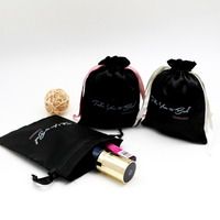 Sac d'emballage pour cheveux en satin personnalisé de haute qualité, petite pochette réutilisable en satin de soie avec cordon de serrage pour bijoux, bracelets et bagues