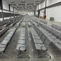 Offre spéciale Chaises de salle d'attente 4 places Chaise longue Arrêt de bus de l'aéroport Banc tandem en acier