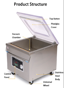 DZ-450 3E Automatic Table Style Vacuum Packing Machine with 3 Sealing Bars 450mm and 850mm Instant Heating Pouch Vacuum Sealer - Product Image 5