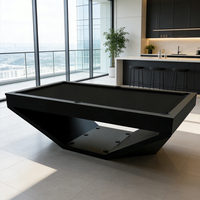 Nouvelle table multifonction 3-en-1 en forme de V pour piscine, plateau en ardoise de 9 pieds, pour tennis de table et bureau de réunion, en promotion