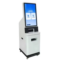 Kiosque libre-service à écran tactile sur pied avec imprimante A4, écran 32/43 pouces, machine de paiement en libre-service compatible SDK
