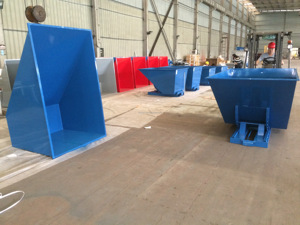 Contenedor de Basura Autovolcable para Montacargas FSH-0.5, Contenedor de Acero Galvanizado para Reciclaje de Chatarra, Almacén, Fábrica - Product Image 4