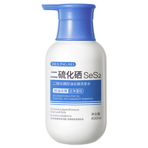 Champú de disulfuro de selenio 400ml Control de grasa Anticaspa Cuidado del cabello unisex - Product Image 3