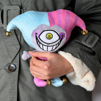 Peluche de clown personnalisée, faible MOQ, peluche de personnage douce, poupée de clown de cirque en peluche pour promotion en gros
