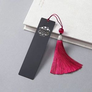 Custom Metal Flower Bookmark Hollow Out Design Wedding Favor - Product Image 2