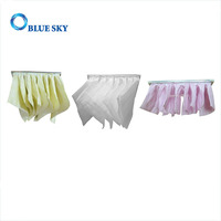 Sac filtrant à air en fibre synthétique à efficacité moyenne F8 pour systèmes de climatisation et de ventilation HVAC, usine OEM/ODM