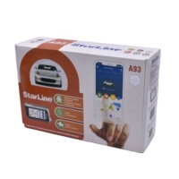 Système d'alarme de voiture A93 V2 2CAN+2LIN, démarrage à distance bidirectionnel, clé intelligente LCD, sécurité automobile 12V