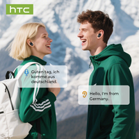 HTC NE16 AI Mini Écouteurs Sans Fil Bluetooth 6.0 Amélioration Basses-Aigus Annulation de Bruit ENC HD pour Appels TWS