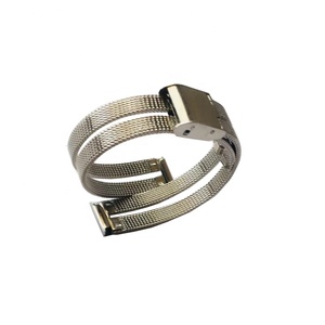 Bracelet de montre personnalisé en acier inoxydable, léger et à dégagement rapide, à double maille en métal, 16 18 20 22 24mm - Product Image 2