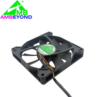 Ventilateur axial DC silencieux et mince 92x92x15mm, 12V 24V, avec roulement à manchon, mini ventilateur de refroidissement pour boîtier d'ordinateur et CPU