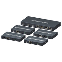 Xunzheng 4K untuk HDMI Video splitter & konverter 4 arah distribusi Extender & ekstensi kabel jaringan dengan konverter