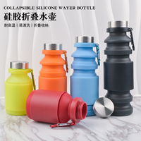 Bouteille d'eau pliable en silicone sans BPA 550 ml, écologique, pour le sport, les voyages et les activités de plein air
