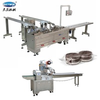 Machine d'emballage automatique pour petites entreprises, idée de machine empileuse, ligne de production de biscuits