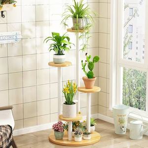 Soporte de Madera para Flores, Rectangular, Multifuncional, para Interiores y Exteriores, Estante para Plantas, para Sala de Estar, Balcón, de Pie o para Montar en la Pared - Product Image 2
