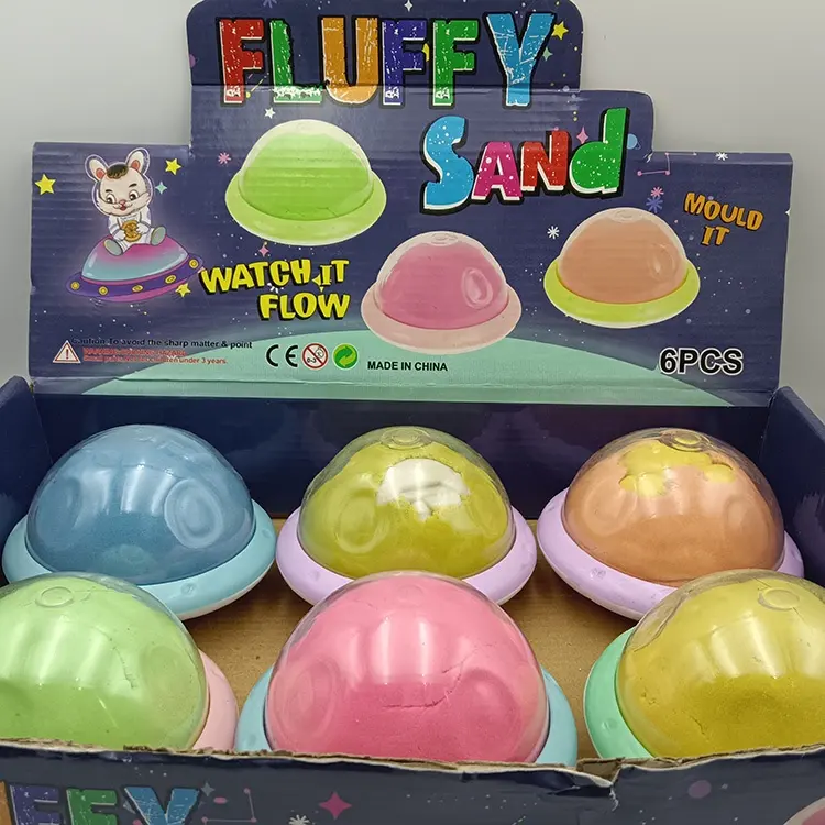 New Funny Non Toxic DIY Modeling Magic Play Soft Sand For Kids Kids Play Sand Set Slime Space Sand