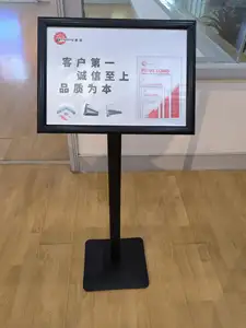 Poster Display Steel Floor Standing Lobby Menu Board Stand Guide Sign Holders