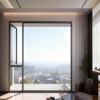 Ventana Abatible de Reemplazo con Aislamiento Térmico NFRC, Ventana de Aluminio con Doble Acristalamiento, Ventanas Abatibles Hacia Afuera con Certificación Energy Star para el Hogar