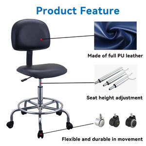 High Quality Factory-Priced Ergonomic ESD <strong>Chair</strong> For Laboratory School Adjustable Height Industrial Design PP For Hospitals - Product Image 2