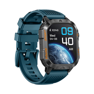 Factory Wholesale 2026 HT46 Men Outdoor Smart Watch 2.01 Screen 1200mAh Large Battery <b>LED</b> Flashlight IP68 Waterproof Smartwatch - Product Image 4