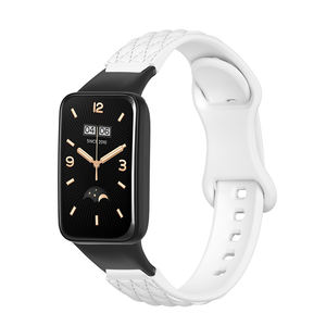 Correa de liberación rápida para <span class=keywords><strong>Xiaomi</strong></span> Mi <span class=keywords><strong>Band</strong></span> <span class=keywords><strong>7Pro</strong></span>, pulsera con textura de cuero, banda de silicona agradable para la piel, accesorios deportivos para reloj inteligente - Product Image 5