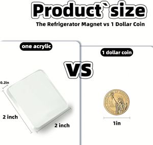 Aimants photo pour réfrigérateur en acrylique transparent durable avec support magnétique puissant pour affichage au bureau (commande en gros) - Product Image 2