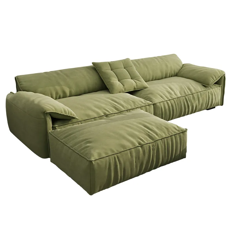 Modern Fabric European Style L Shaped Sofa Set Furniture Sectional Sofa