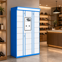 Casillero Inteligente para Limpieza y Lavado de Calzado, Sistema de Cerradura Electrónica de 21 Puertas para Tiendas de Autoservicio y Comunidades Universitarias