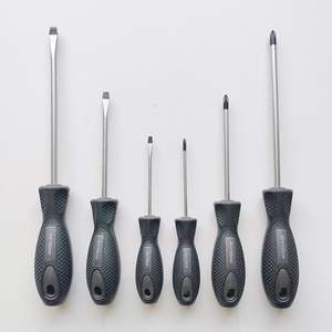 Juego de 6 destornilladores con mango magnético, medidas métricas, planos, Phillips y Torx, 3mm, 5mm, 6mm, 100mm, 150mm, kit de herramientas manuales - Product Image 1