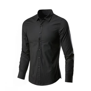 Camisas de Hombre de negocios de Manga larga de Algodon Y poliester de Color Alta calidad personalizadas <span class=keywords><strong>AL</strong></span> por Mayor - Product Image 2