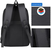 Sac à Dos pour Ordinateur Portable Unisexe à Logo Personnalisé Grande Capacité, Imperméable Oxford, Tendance pour École et Usage Quotidien