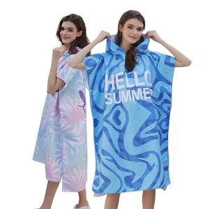 Accappatoio estivo ad asciugatura rapida stampato in microfibra e telo da spiaggia stile semplice assorbente e ad asciugatura rapida per il nuoto - Product Image 5