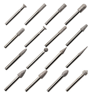 Foret à fraises diamantées Grit46 tête de meulage revêtue de diamant <span class=keywords><strong>pierre</strong></span> <span class=keywords><strong>marbre</strong></span> granit sculpture mèches de gravure <span class=keywords><strong>pour</strong></span> outils rotatifs - Product Image 2