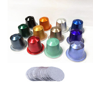 37 MILLIMETRI Vuoto gamma di Nespre di <span class=keywords><strong>Capsule</strong></span> di Caffè con Un Foglio di Alluminio Coperchi - Product Image 1