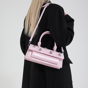 2025 New Women's Single <b>Strap</b> Zip Closure PU Leather Fashion Luxury Designer <b>Shoulder</b> Handbag - Product Image 3