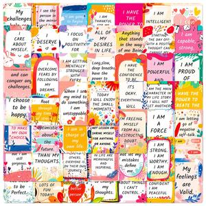 50 autocollants de <span class=keywords><strong>motivation</strong></span> pour le lieu de travail, citations positives, autocollants adhésifs imperméables, autocollants de graffiti - Product Image 4