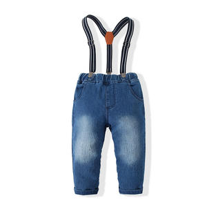 Vêtements pour tout-petits, costumes personnalisés pour bébés, ensembles de jeans en denim pour garçons de marque en gros - Product Image 5