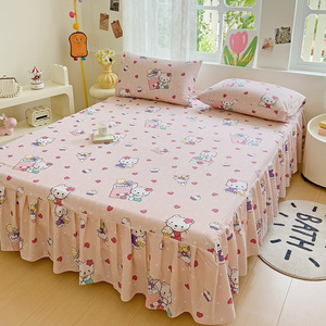 Falda de cama de uso doméstico impresa con patrón elegante - Product Image 4