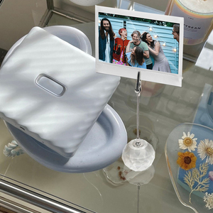 Caiul thiết kế ngay lập tức máy ảnh rõ ràng tinh thể hiển thị giá khung ảnh với clip cho Fujiflim Instax phim - Product Image 1
