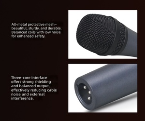 Micrófono Vocal Dinámico con Cable <span class=keywords><strong>E835S</strong></span> con Interruptor para Eventos de Karaoke en Escenario - Product Image 4