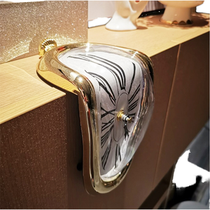 <span class=keywords><strong>Horloge</strong></span> murale moderne créative <span class=keywords><strong>Dali</strong></span> à face unique, chiffres romains rétro, décoration de siège de maison, <span class=keywords><strong>horloge</strong></span> murale silencieuse de coin de table - Product Image 1