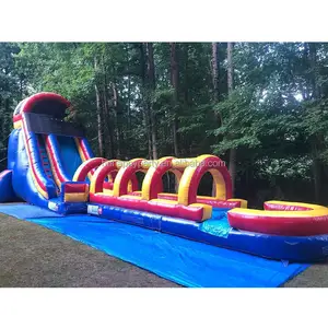 Made in China gigante inflável piscina slide para adulto, corrediça de água comercial, escorrega inflável
