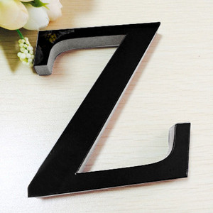 3D Acrylic Mirror <b>Letter</b> Stickers - Gold/Silver/Black Alphabet <b>Wall</b> Decals for Wedding/Home Decor - Product Image 2