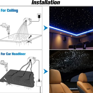 JINXIN 16W Twinkle RGBW LED fibre optique étoile <span class=keywords><strong>plafonnier</strong></span> Starlight tête d'affiche kit pour <span class=keywords><strong>voiture</strong></span>/Home cinéma - Product Image 6