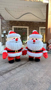Funtoys, atractivo traje <span class=keywords><strong>de</strong></span> padre <span class=keywords><strong>de</strong></span> Navidad, disfraz <span class=keywords><strong>de</strong></span> Mascota <span class=keywords><strong>de</strong></span> Papá Noel inflable gigante <span class=keywords><strong>para</strong></span> adultos, <span class=keywords><strong>ropa</strong></span> peluda <span class=keywords><strong>de</strong></span> felpa <span class=keywords><strong>de</strong></span> Halloween - Product Image 5