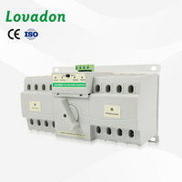Interruptor de Transferencia Automática, Clase CB, 220V CA, 63A, 4P, Trifásico, Capacidad de Ruptura de 5kA, 50/60Hz, Material ABS, CE